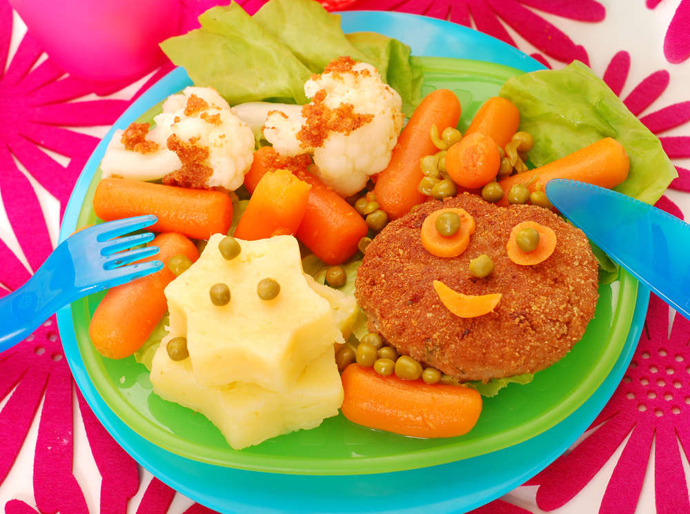 Verduras Tabuenca - Un plato de verduras para los niños